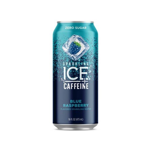 SPARKLING ICE AGUA CON GAS + CAFEINA BLUE RASPBERRY 16 OZ - SUPERMIX