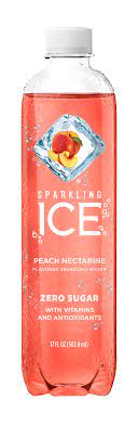 SPARKLING ICE AGUA SABOR PEACH NECTARINE 17 OZ - SUPERMIX