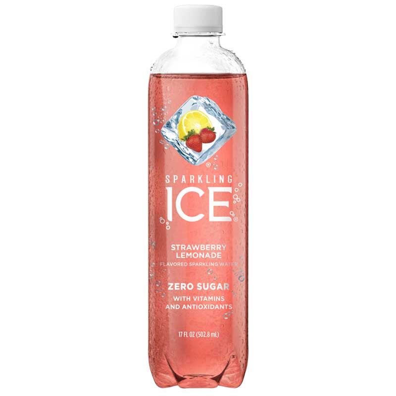 SPARKLING ICE AGUA SABOR STRAWBERRY LEMONADE 17 OZ - SUPERMIX