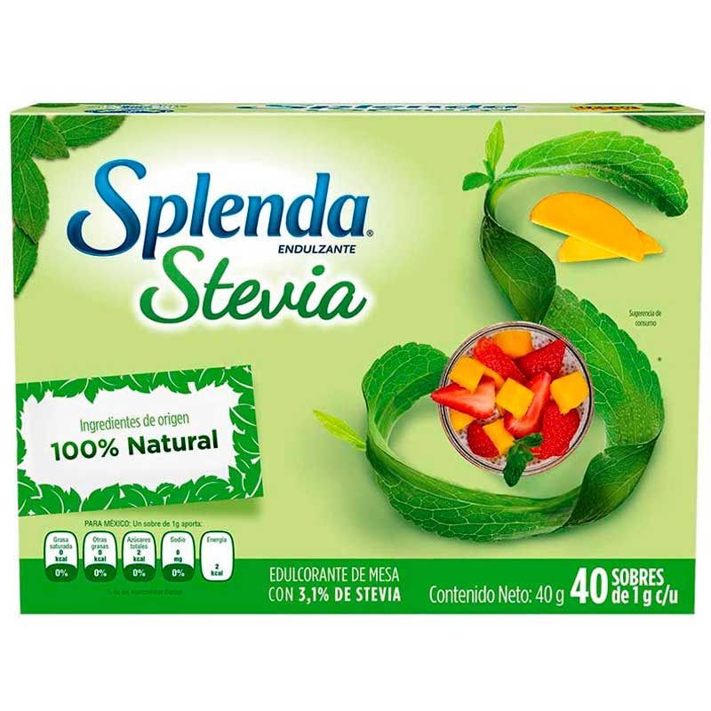 SPLENDA NATURAL STEVIA 40 GRS - SUPERMIX