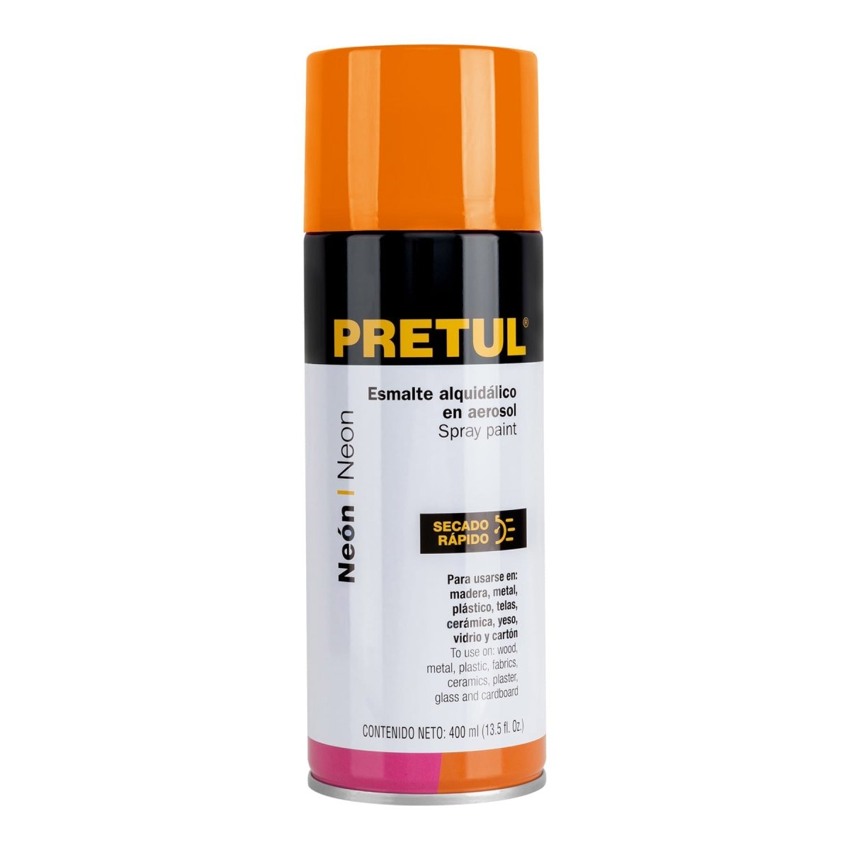 SPRAY NARANJA FLUORESCENTE PRETUL - SUPERMIX