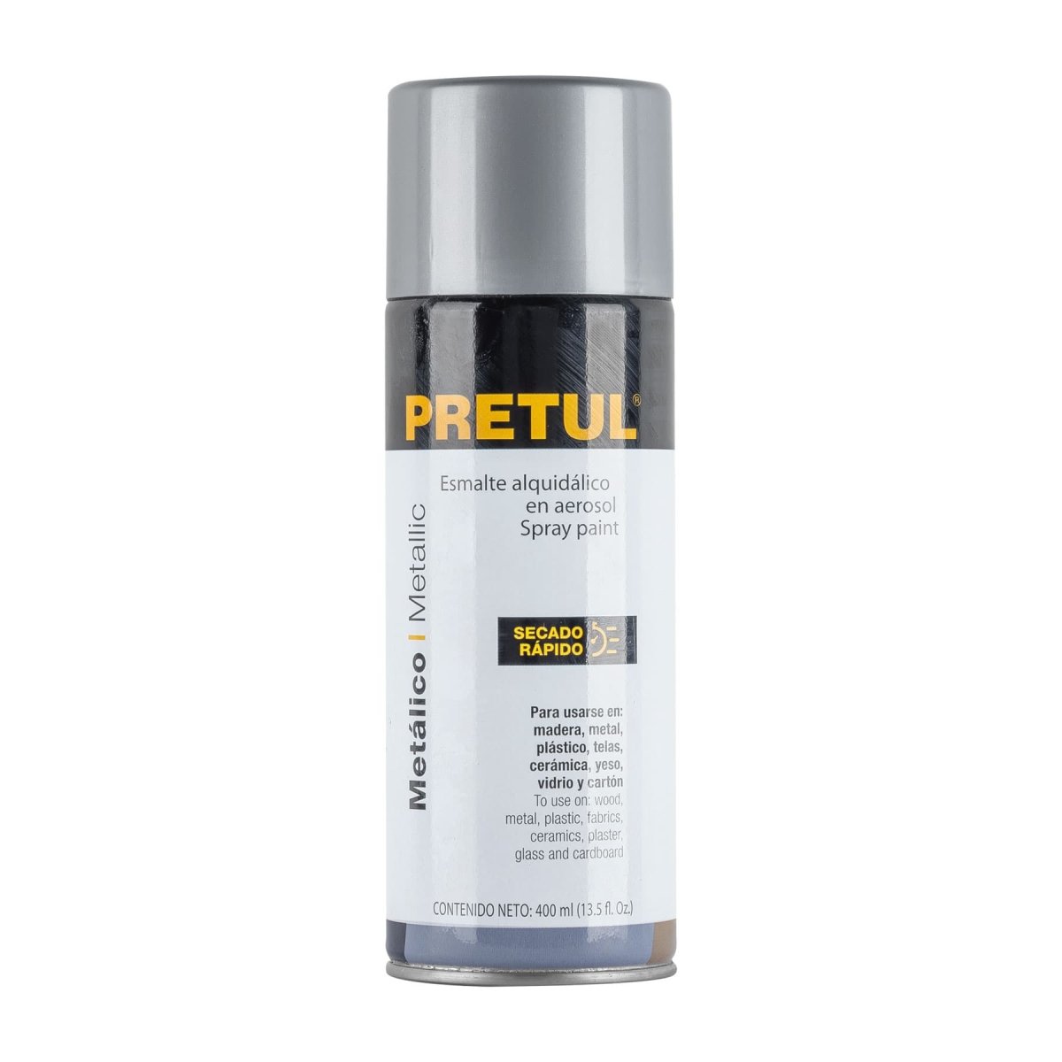 SPRAY PLATA METALICA PRETUL - SUPERMIX