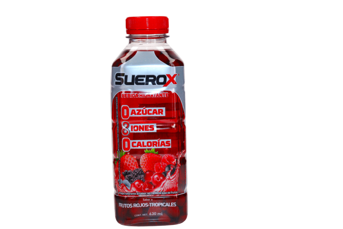 SUEROX BEBIDA HIDRATANTE SABOR FRUTOS ROJOS 630 ML - SUPERMIX