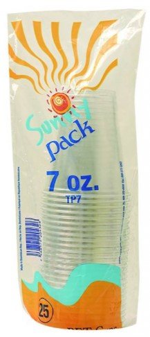 SUNNY PACK VASO PET 7 OZ 40/25 CA - SUPERMIX