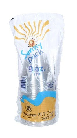 SUNNY PACK VASO PET 9 OZ 40/25 CA - SUPERMIX