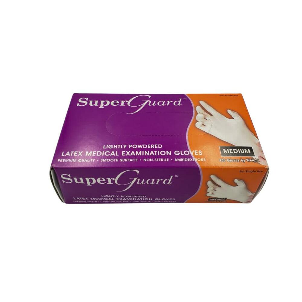 SUPER GUARD GUANTES DESECH. DE LATEX LARGE 10/1 - SUPERMIX