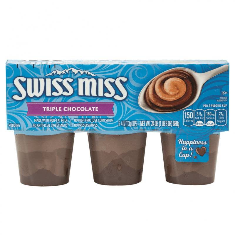 SWISS MISS PUDDING CHOCOLATE TRIPLE 6 OZ - SUPERMIX