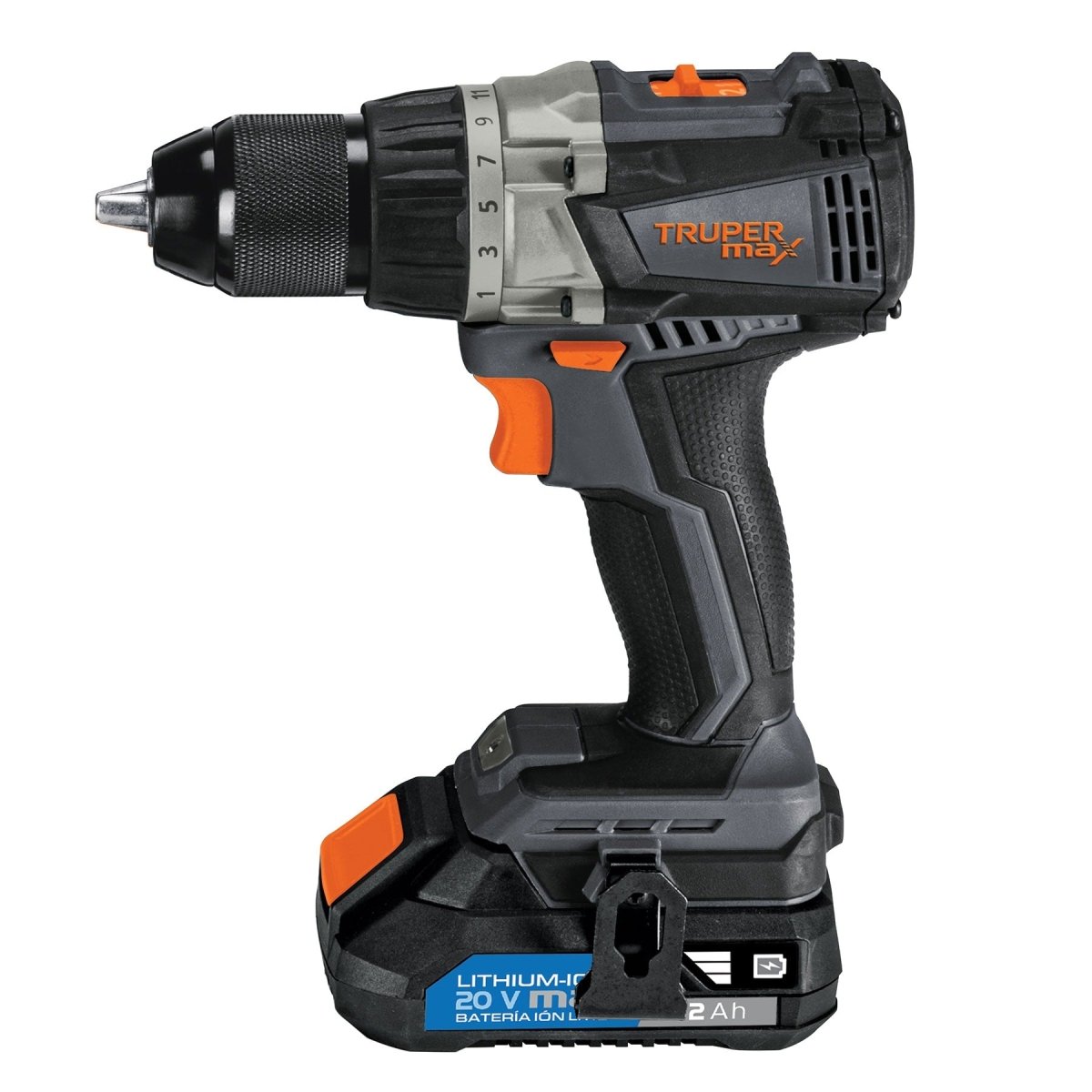 TALADRO INALAMBRICO 1/2", 20 V TRUPER MAX - SUPERMIX