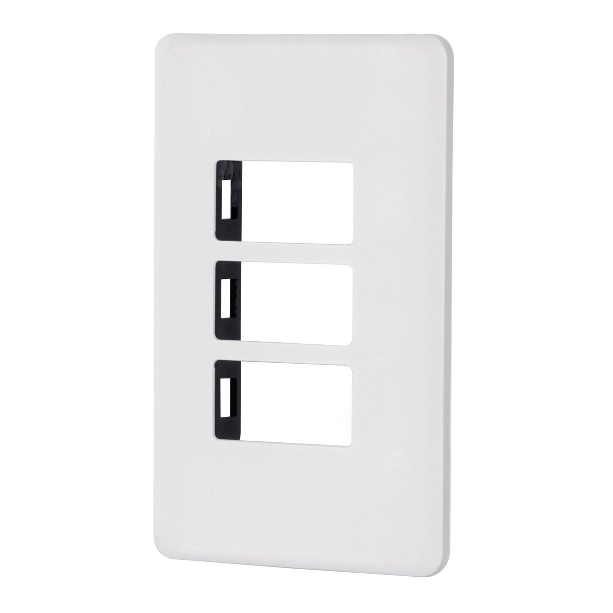 TAPA BLANCA PARA INTERRUPTOR O TOMACORRIENTE TRIPLE VOLTECK BASIC - SUPERMIX