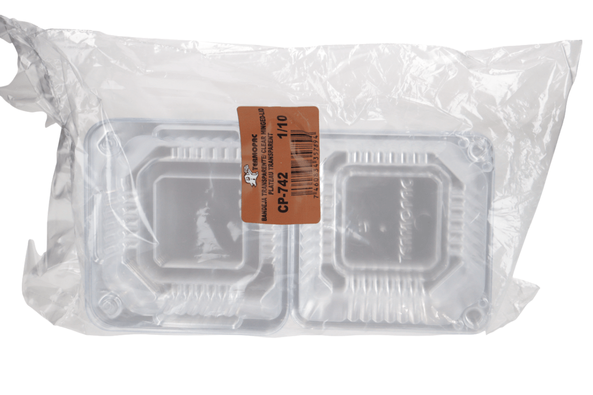 TERMOPAC BANDEJA CLEAR CP - 742 10 UND - SUPERMIX