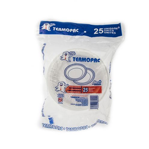TERMOPAC PLATOS FOAM 6 LLANO - SUPERMIX