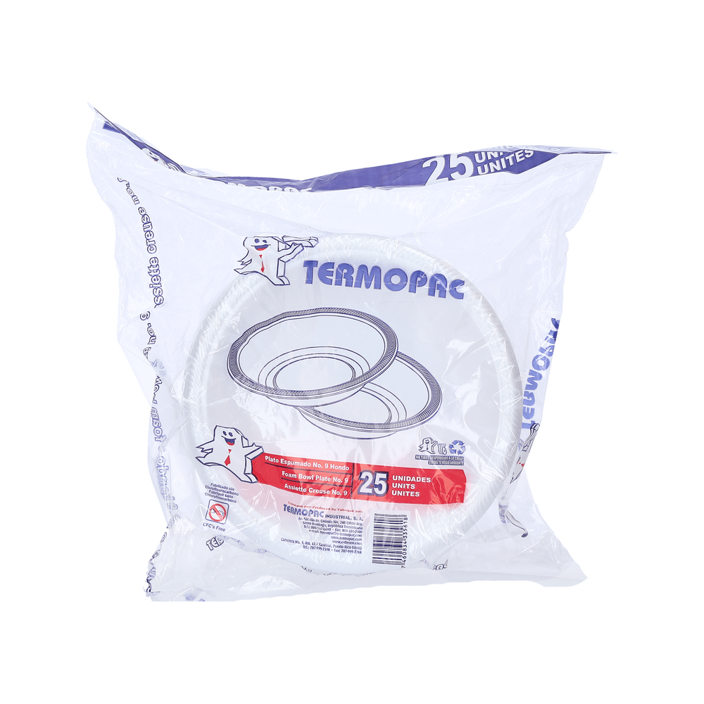 TERMOPAC PLATOS FOAM 9 HONDO - SUPERMIX