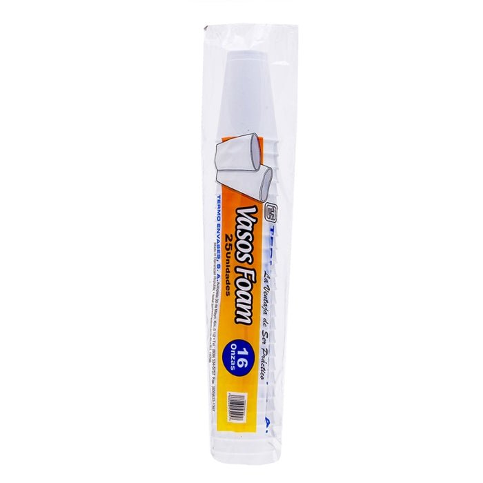 TERMOPAC VASOS FOAM 16 B - SUPERMIX