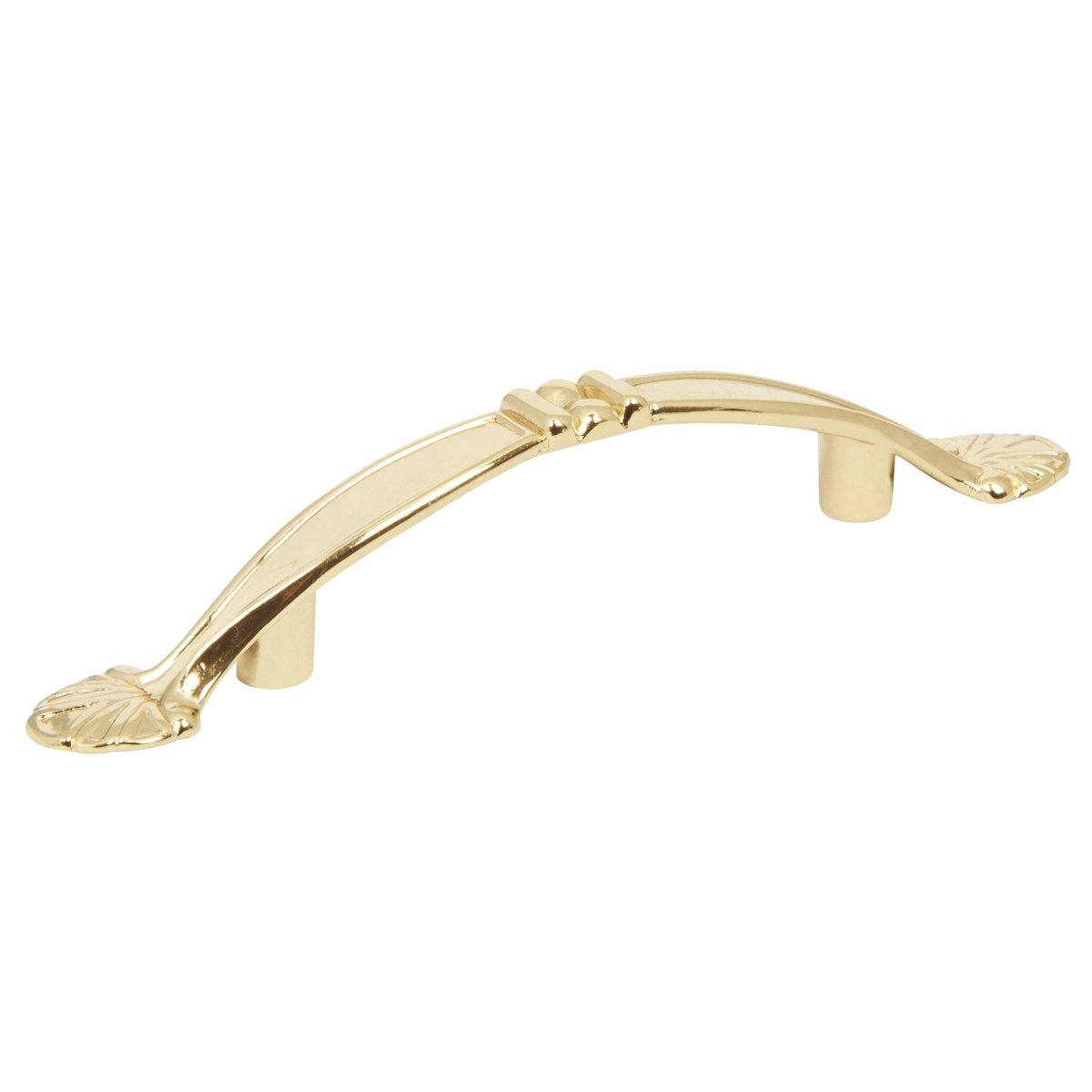 TIRADOR "BARROCO" 76MM LATON BRILLANTE HERMEX - SUPERMIX