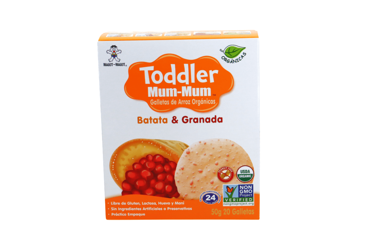 TODDLER MUM - MUM GALLETAS DE ARROZ ORGANICAS BATATA Y GRANADA 5G - SUPERMIX