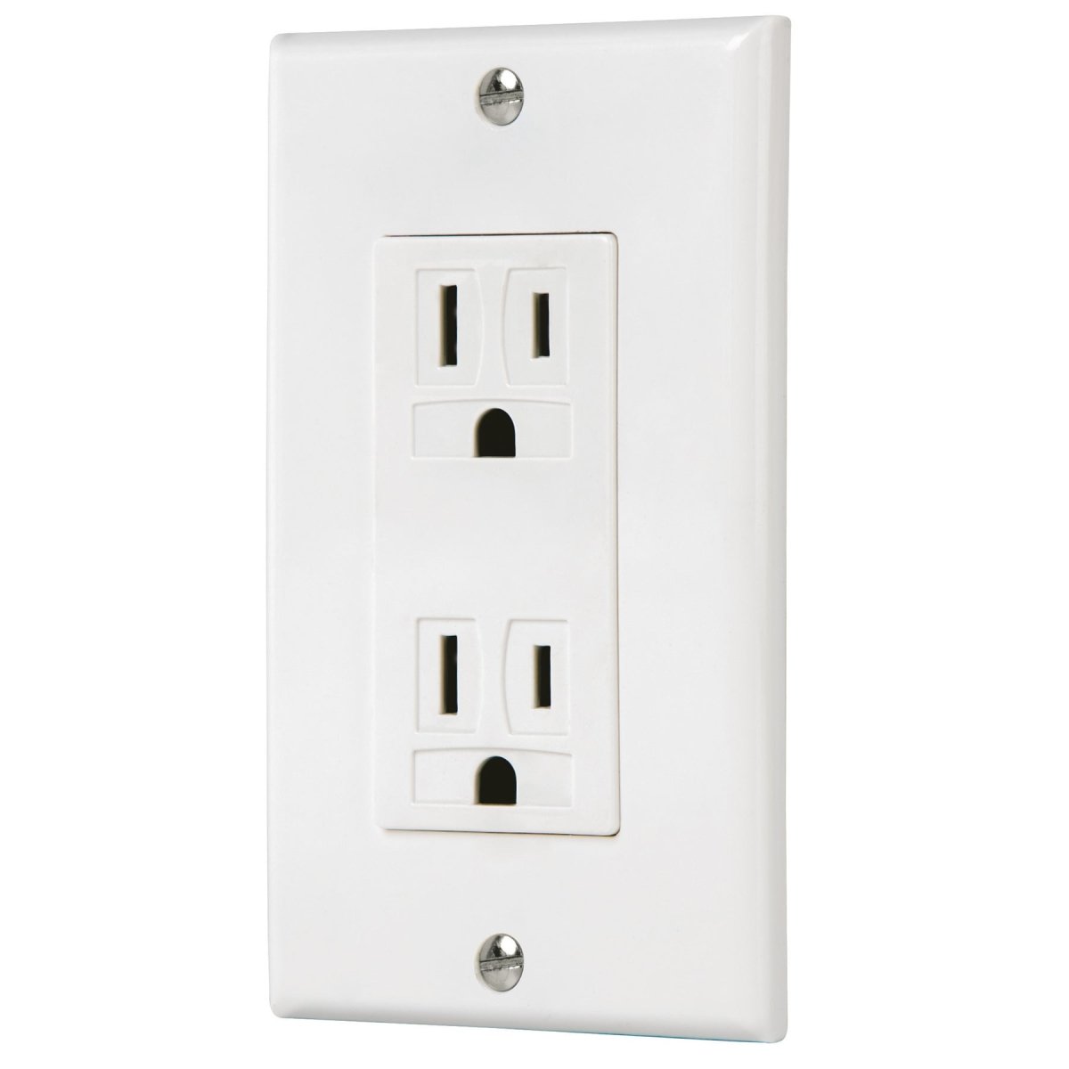 TOMACORRIENTE DOBLE BLANCO LINEA CLASSIC VOLTECK - SUPERMIX