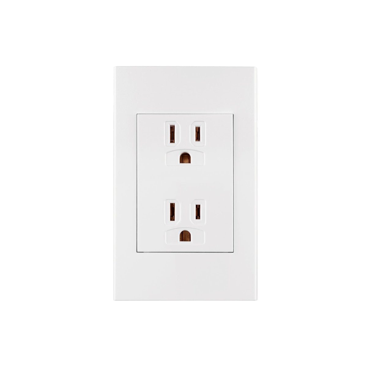 TOMACORRIENTE DOBLE BLANCO LINEA ESPAÑOLA VOLTECK - SUPERMIX