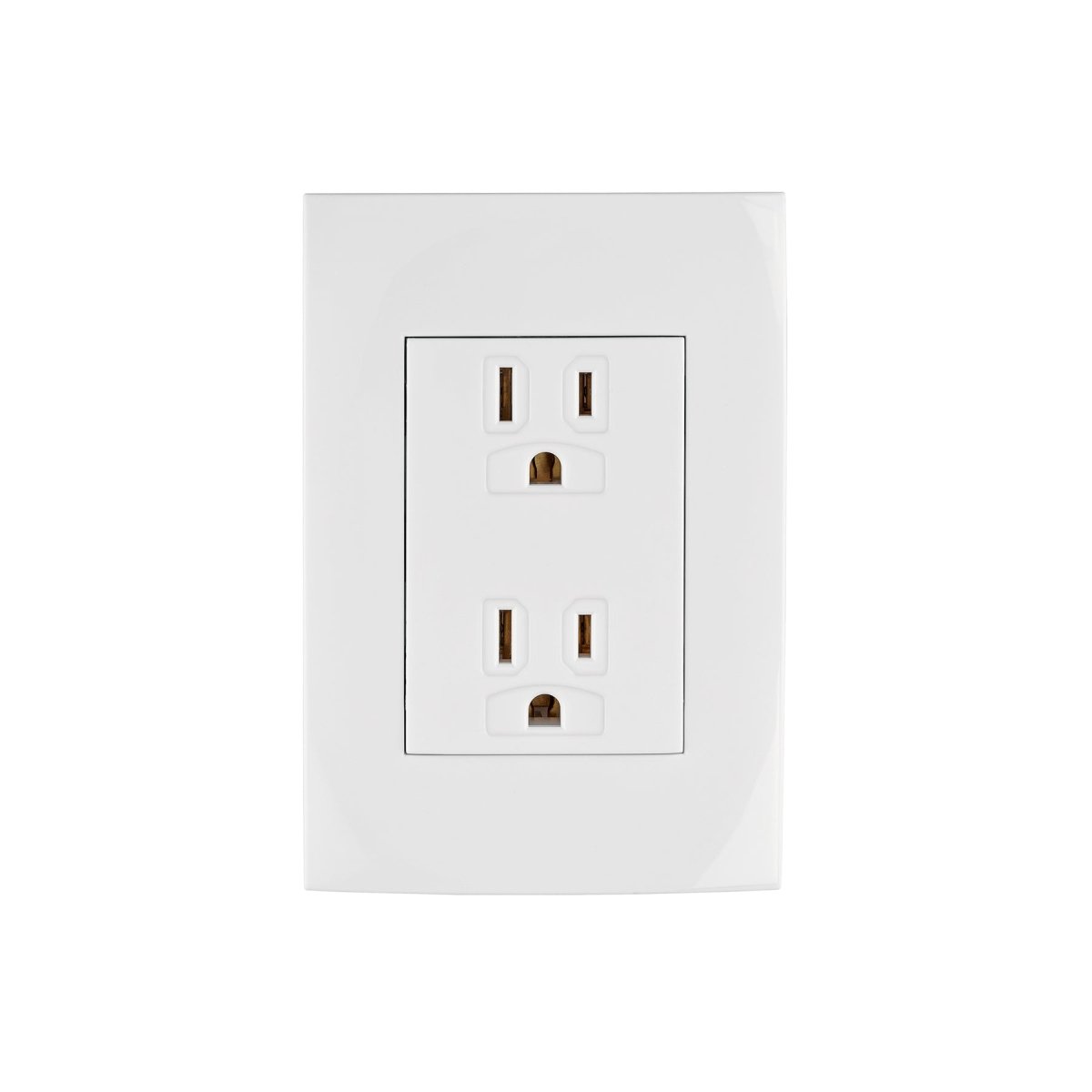 TOMACORRIENTE DOBLE BLANCO OSLO VOLTECK - SUPERMIX