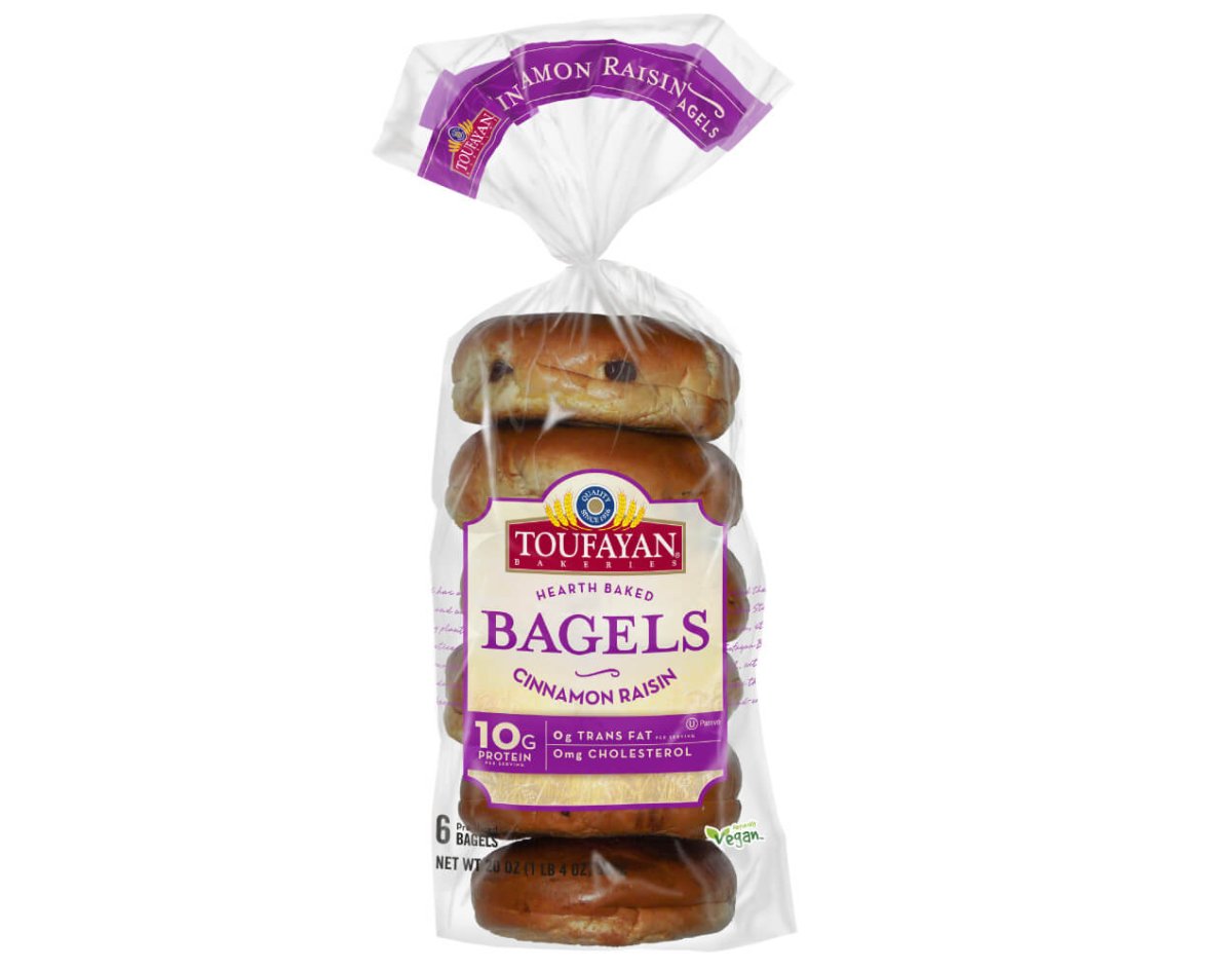 TOUFAYAN CINN RAISIN BAGELS 20 OZ - SUPERMIX