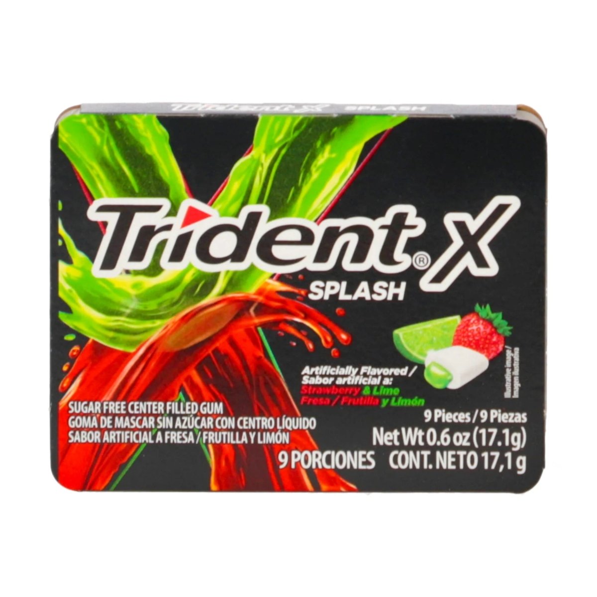 TRIDENT SPLASH FRESA LIMON 30.6 GRS - SUPERMIX