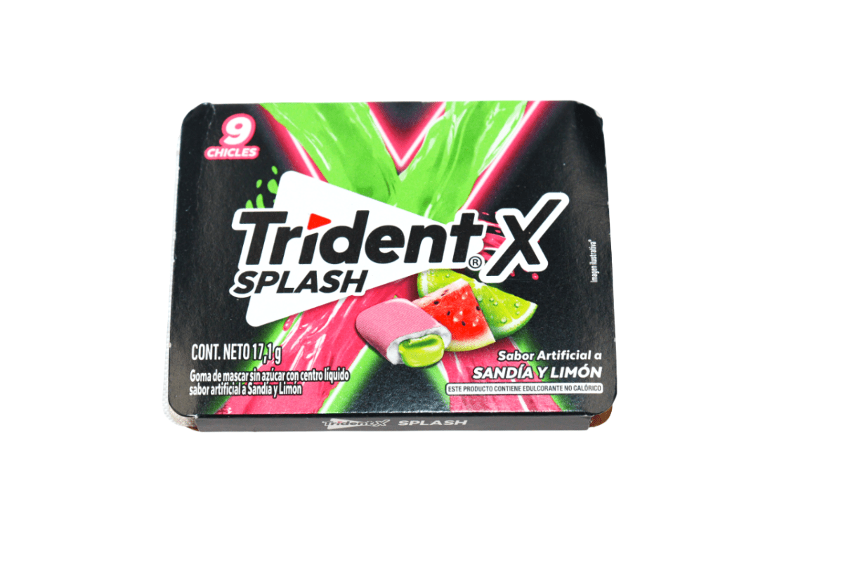 TRIDENT X SPLACH FRESA/FRUTILLA Y LIMON 17,1 GR 9 UNDS - SUPERMIX