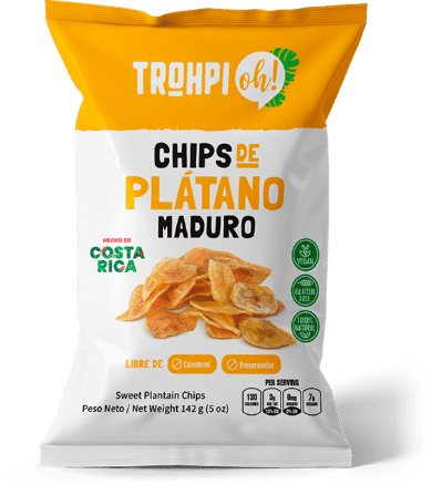 TROHPI OH CHIPS DE PLATANO MADURO 142G - SUPERMIX