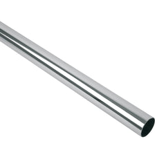 TUBO REDONDO 3MTS ACERO CROMADO DE CLOSET HERMEX - SUPERMIX