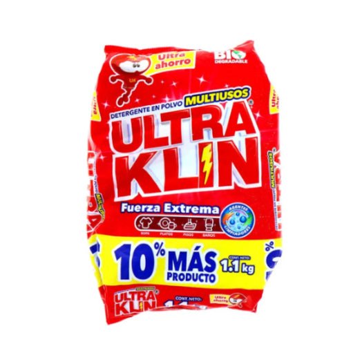 ULTRAKLIN FUERZA EXTREMA DET. EN POLVO MULTIUSOS 1.1 KG - SUPERMIX