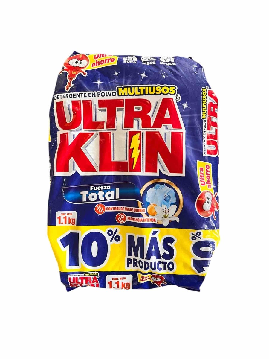 ULTRAKLIN FUERZA TOTAL DET. EN POLVO MULTIUSOS 1.1 KG - SUPERMIX