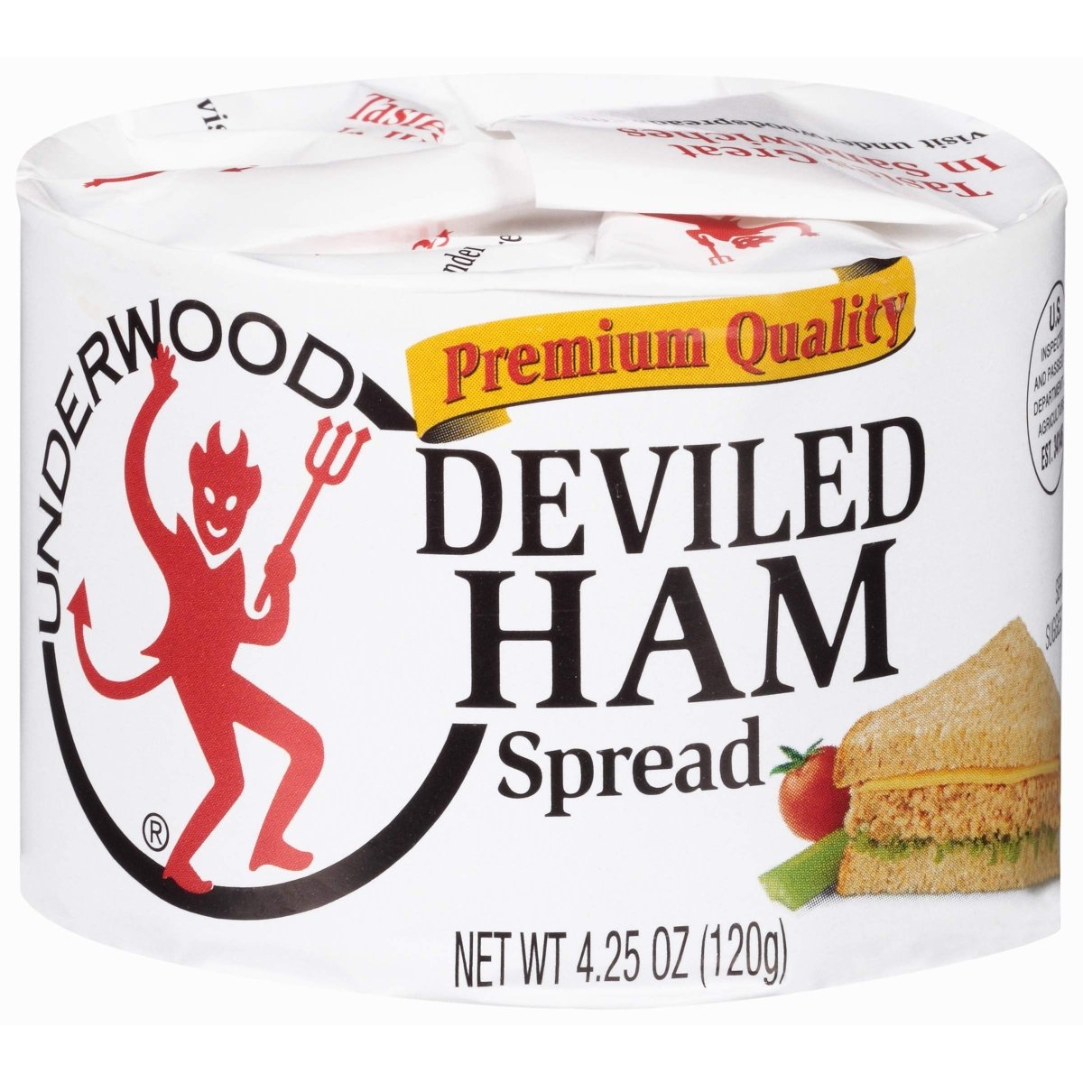 UNDERWOOD DEVILED HAM SPREAD 4.25 OZ - SUPERMIX