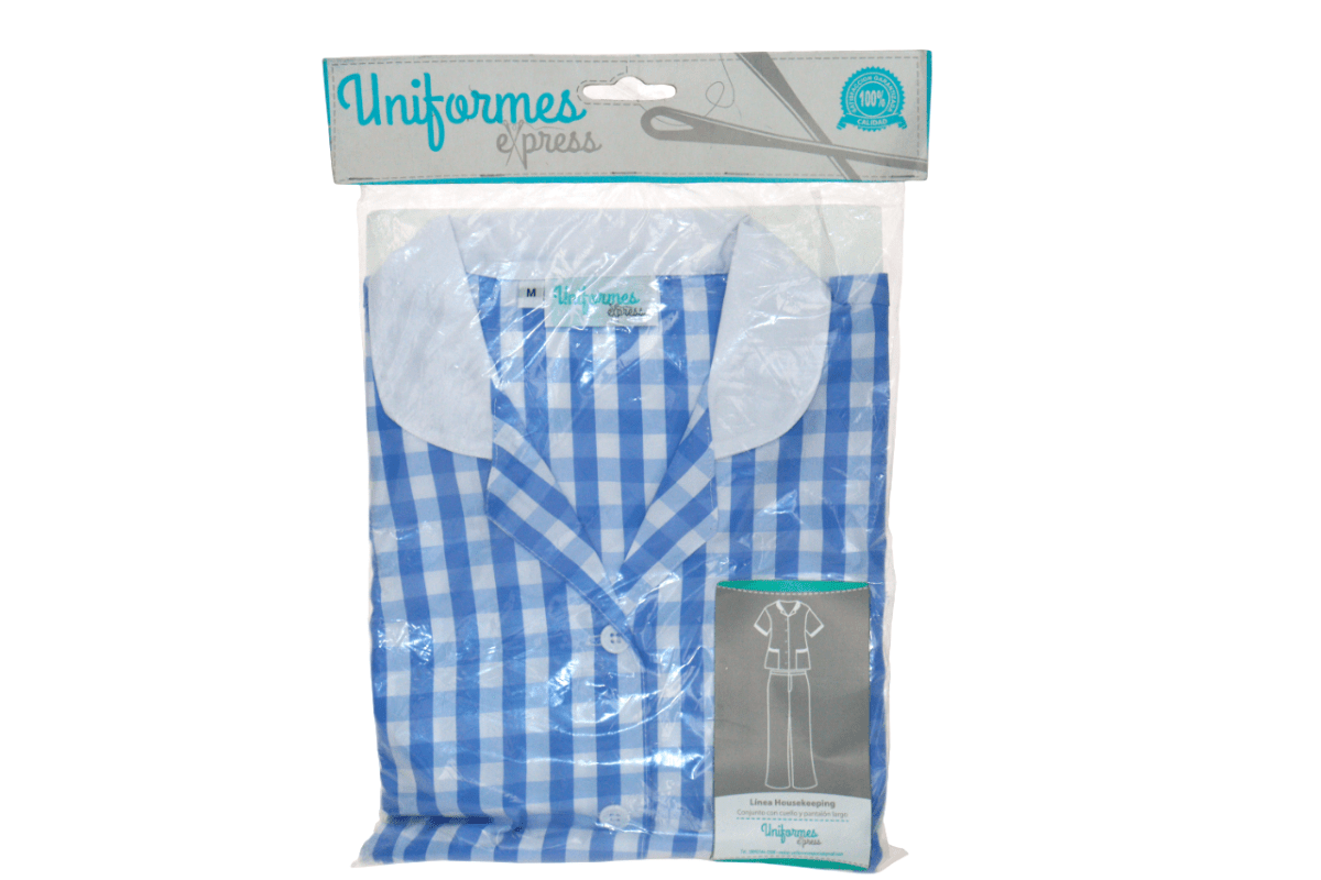 UNIFORMES EXPRESS HK PANTALON AZUL/BLANCO M - SUPERMIX