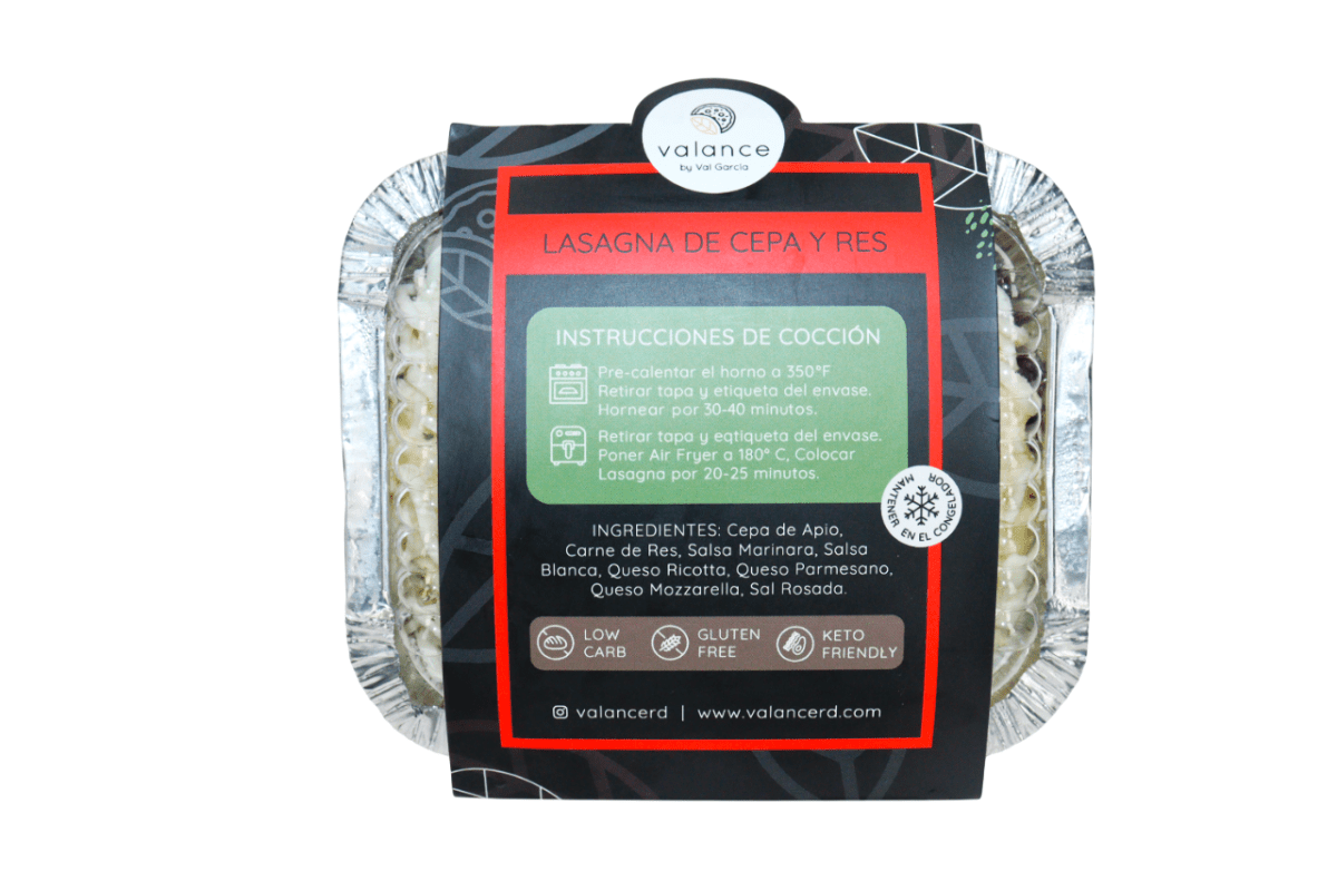 VALANCE LASAGNA DE CEPA Y RES - SUPERMIX