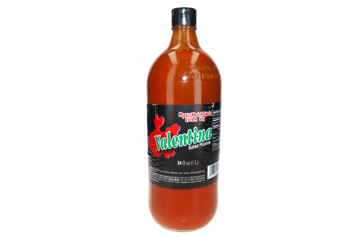 VALENTINA EXTRA HOT SAUCE BLACK LABEL GLASS BOTTLE 34 OZ - SUPERMIX