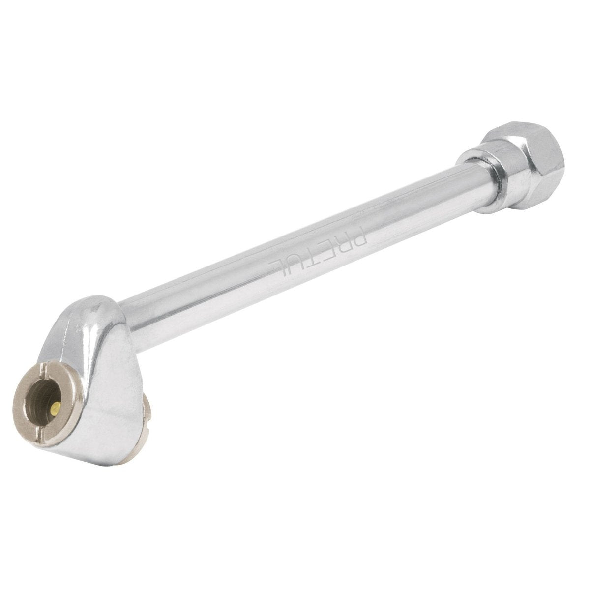 VALVULA PARA INFLAR NEUMATICO 1/4" NPT CABEZA DOBLE PRETUL - SUPERMIX