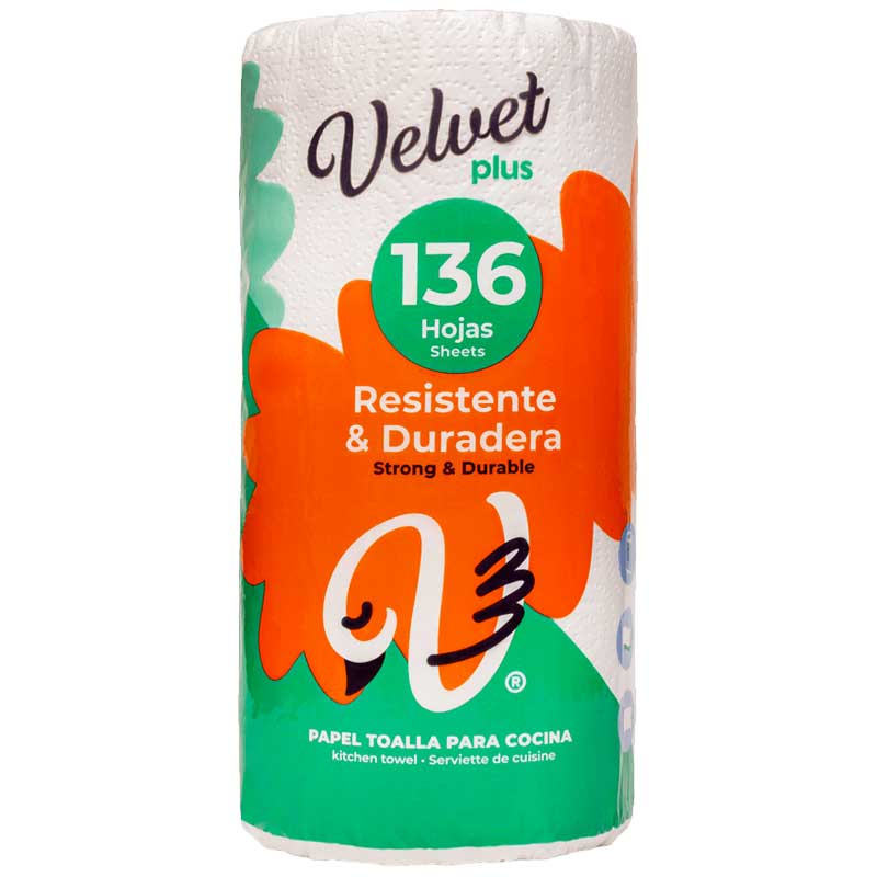 VELVET PLUS PAPEL TOALLA COCINA 15MTS 24/1 - SUPERMIX
