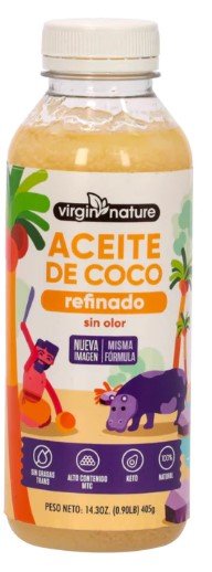 VIRGIN NATURE ACEITE DE COCO REFINADO 14.3 OZ - SUPERMIX