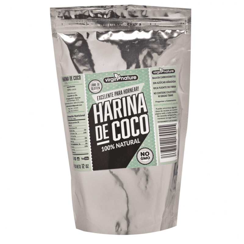 VIRGIN NATURE HARINA DE COCO 12OZ - SUPERMIX