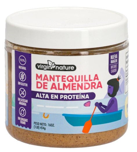 VIRGIN NATURE MANTEQUILLA DE ALMENDRA NATURAL 8 OZ - SUPERMIX