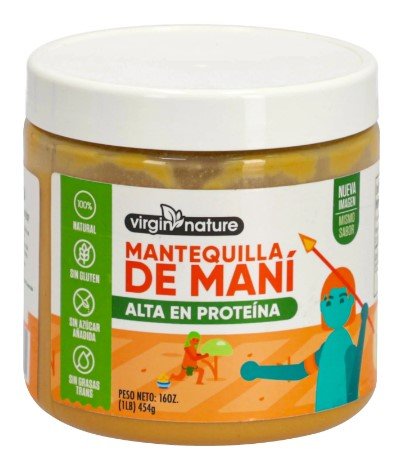 VIRGIN NATURE MANTEQUILLA DE MANI NATURAL 8 OZ - SUPERMIX