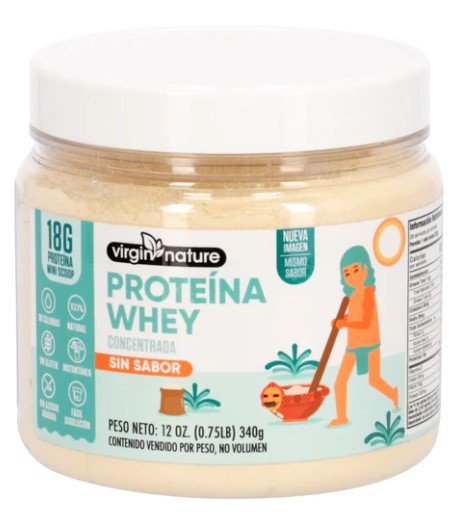 VIRGIN NATURE PROTEINA WHEY INSTANTANEA CONCENTRADA 12 OZ - SUPERMIX