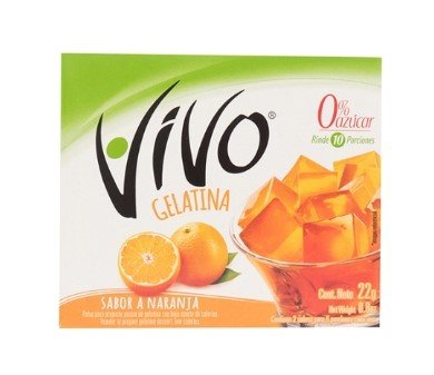 VIVO GELATINA NARANJA SIN AZUCAR 40/22 GR - SUPERMIX