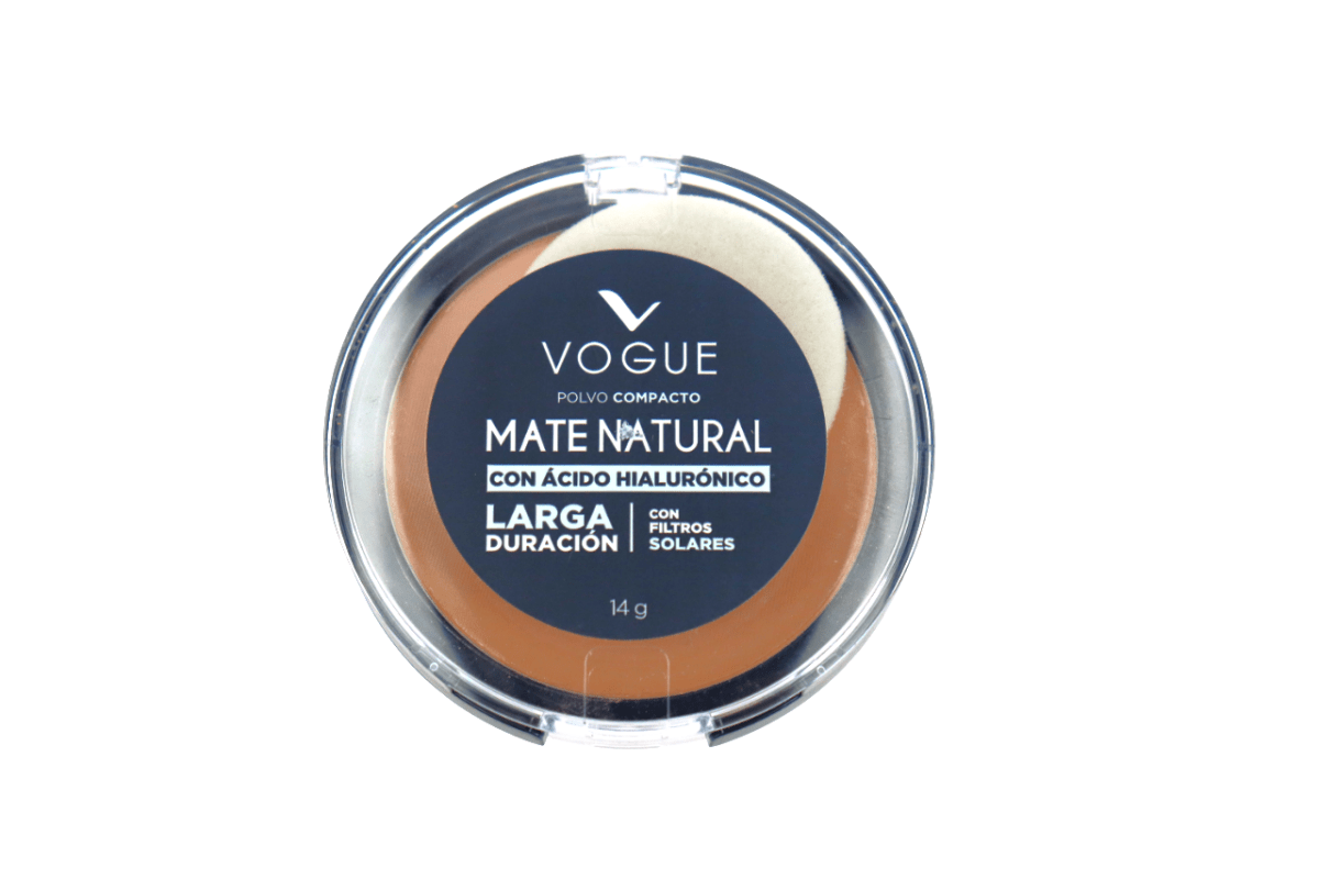 VOGUE POLVO COMPACTO MATE NATURAL TROPICO - SUPERMIX