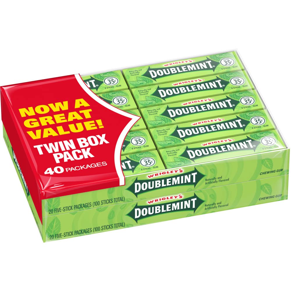 WRIGLEY'S DOUBLEMINT GOMA DE MASCAR 40CT 20/CA - SUPERMIX