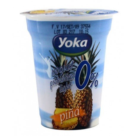YOKA YOGURT PROBIOTICO PIÑA 0% 6 OZ - SUPERMIX