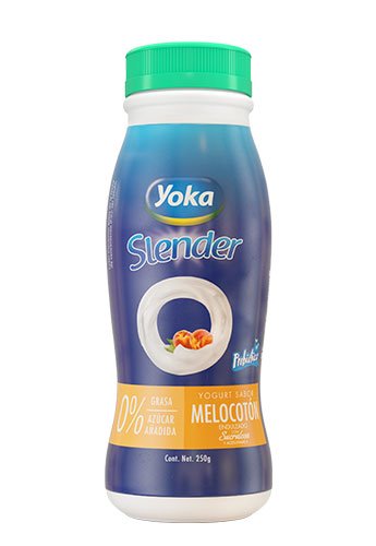YOKA YOGURT SLENDER MELOCOTON 8 OZ - SUPERMIX