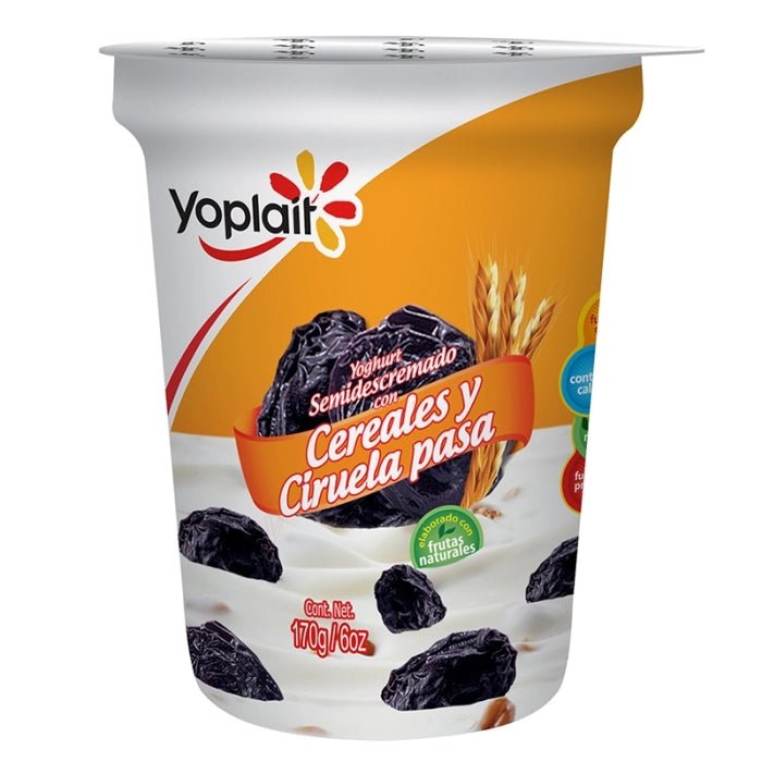 YOPLAIT YOGURT BATIDO CIRUELAS CEREALES 170 GR - SUPERMIX