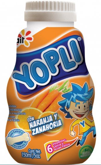 YOPLI YOGURT NARANJA Y ZANAHORIA 150 ML - SUPERMIX