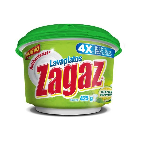 ZAGAZ LAVAPLATOS LIMON CITRUS 400 GR - SUPERMIX