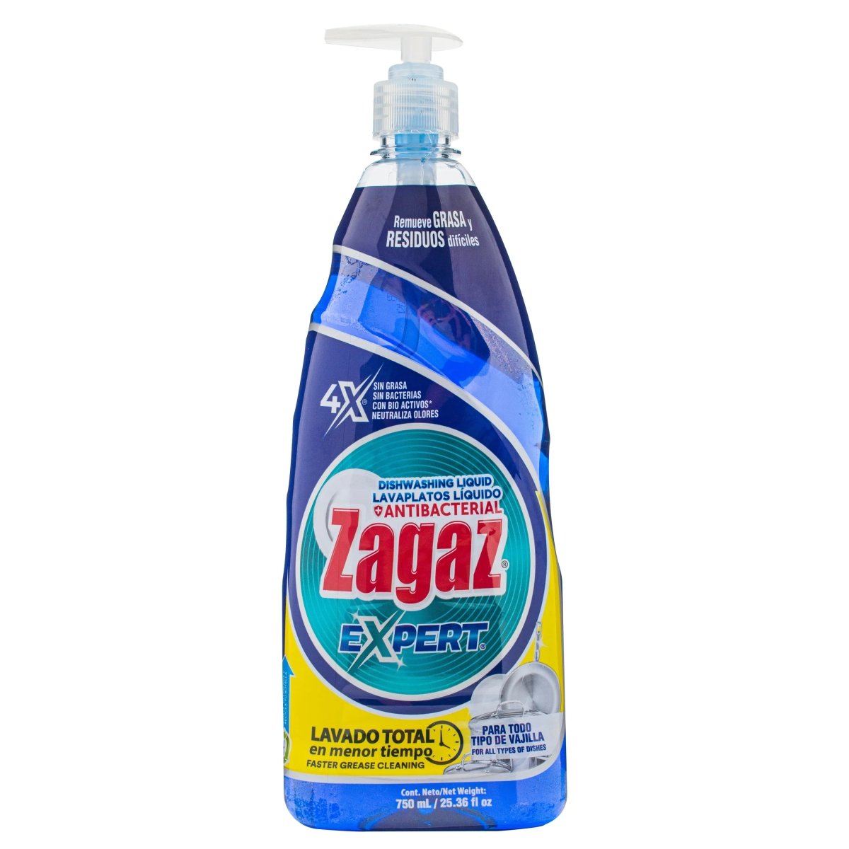 ZAGAZ LAVAPLATOS LIQUIDO EXPERT CON ENZ. 750 GR - SUPERMIX